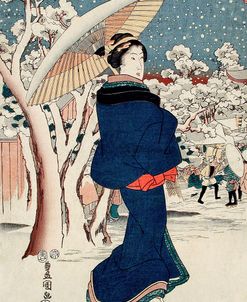 Famous Places In The Eastern Capital – The Year-End Fair At Asakusa – Utagawa Kunisada