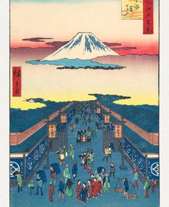 Suruga Street (Suruga-Cho) From The Series One Hundred Famous Views Of Edo – Utagawa Kuniyoshi