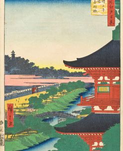 Zōjōji Pagoda And Akabane – Utagawa Hiroshige