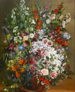 Bouquet In Vase – Gustave Courbet