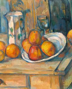 Still Life With Milk And Oranges – Paul Cezanne