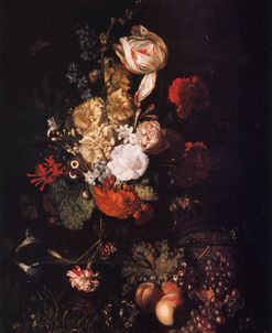 Still Life, Flowers And Fruit – Jan Van Huysum