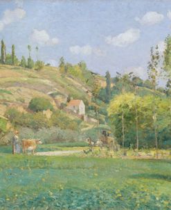 Cowherd at Valhermeil – Camille Pissarro