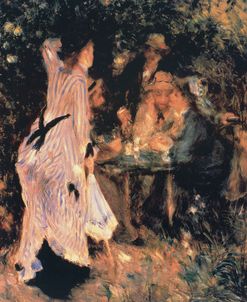 In the Garden – Under teh Arbour at the Moulin de la Galette – Pierre-Auguste Renoir