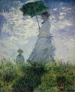 Woman with a Parasol – Madame Monet and Her Son – Claude Monet