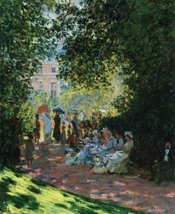 Parisians Enjoying the Parc Monceau – Claude Monet