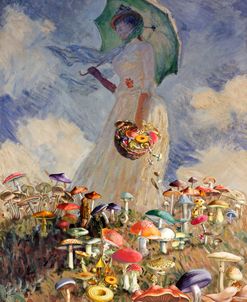 Woman With Parasol- Monet -Redux