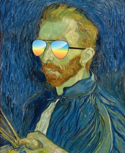 Self Portrait With Palette – Vincent Van Gogh – Redux