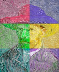 Self Portrait With Yellow Hat – Vincent Van Gogh – Redux