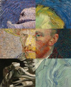 Self Portraits Collage – Vincent Van Gogh – Redux