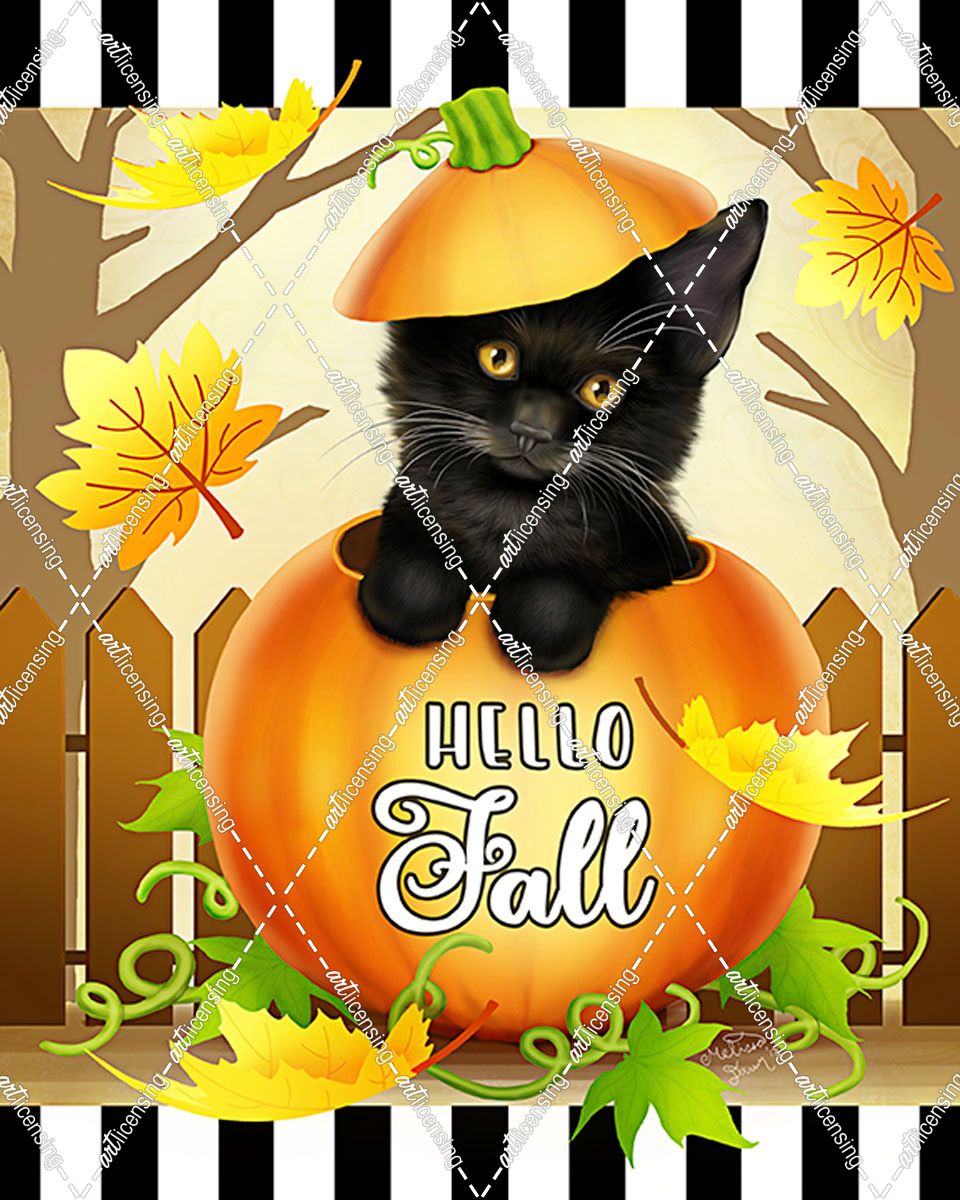 Hello Fall Cat