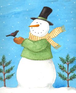 snowman green blackbird