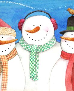 three snowmen sing
