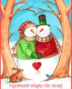 Snowman Tree Heart Share