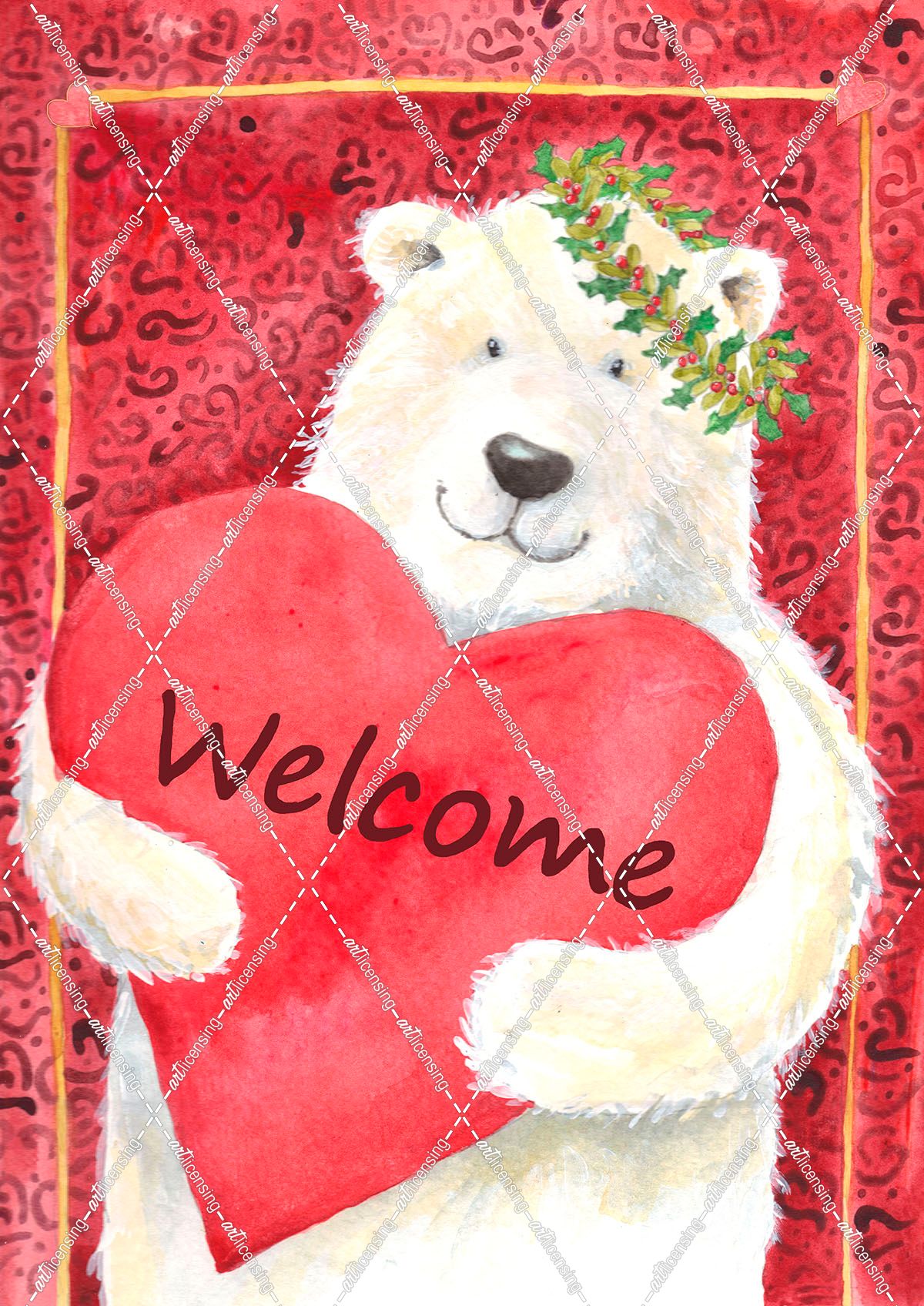 polar bear heart welcome
