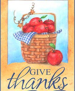 give thanks apple basket