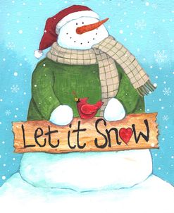 Let It Snow Checked Border