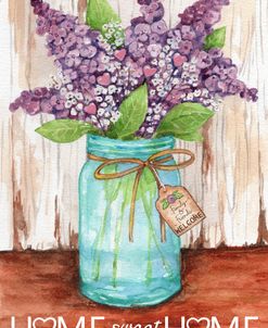 Lilacs Home Sweet Home Jar