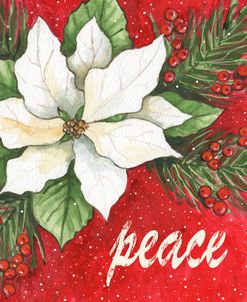 Poinsettia Snow Peace