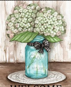 Hydrangea Welcome with Checkers