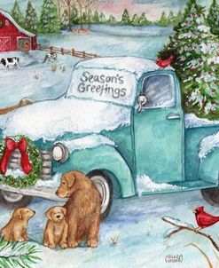 Blue Truck Season’s Greetings Dog Farm