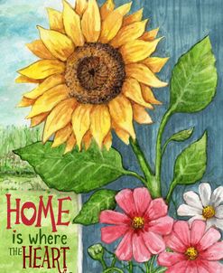 Sunflower Home Heart