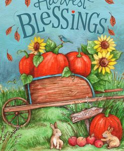 Harvest Blessings Pumpkins and Bunnies