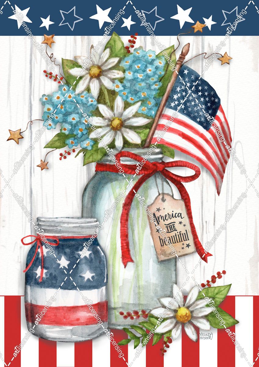 Patriotic Jars With Stripes America The Beautiful