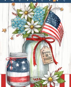 Patriotic Jars With Stripes America The Beautiful