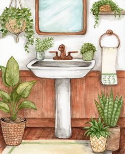 Bathroom Sink With Plants