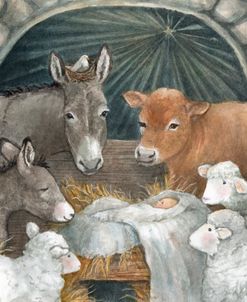 Manger Baby And Animals