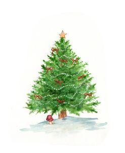 Christmas Tree Whimsical With Star