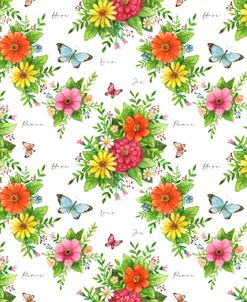 Spring Color Bouquet Pattern
