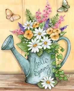 Hello Spring Watercan Bouquet