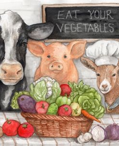 Eat Your Vegetables Farm Animals