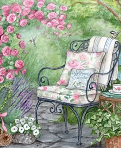 Meet Me In The Garden With Butterflies And Birds