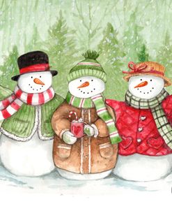 Snowman Friendship And Coffee Warm The Heart