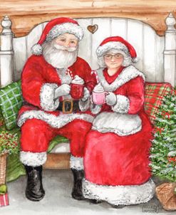 Santa And Mrs Cheers To Christmas Joy