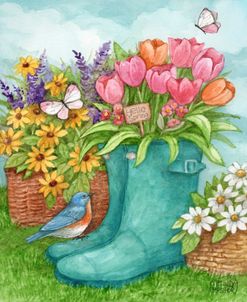 Hello Spring Boots and Tulips