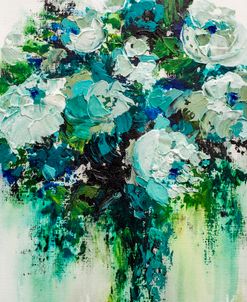 Blue Abstract Floral I