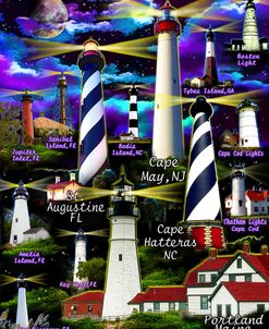 Lighthouses Collage