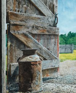 Barn Door and Milk Can