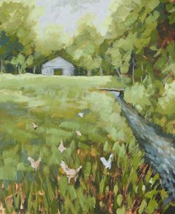 Barn with Creek