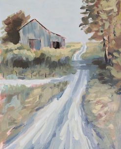 Gray Barn on Country Road