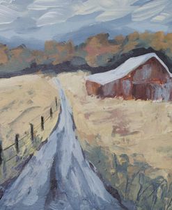 Red Barn Abstract