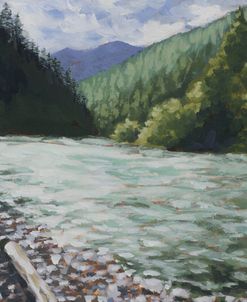 River by Mountains