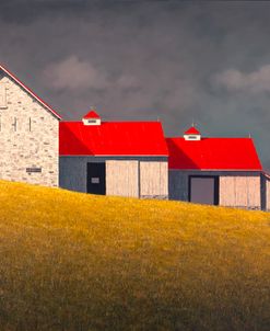Red Roof Stone Barn