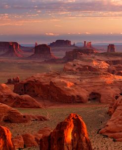 Monument Valley Hunts Mesa Sunrise 9221