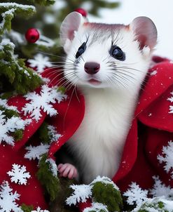 White Ferret Large Snowflake Coat