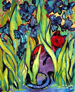Hiding Among Irises